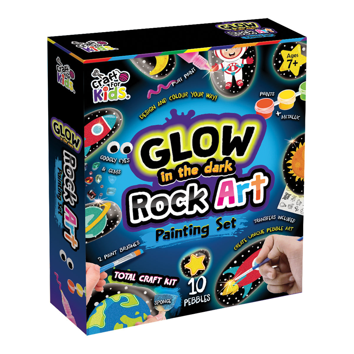 Craft for Kids Ultimate Glow Rock Painting Kit