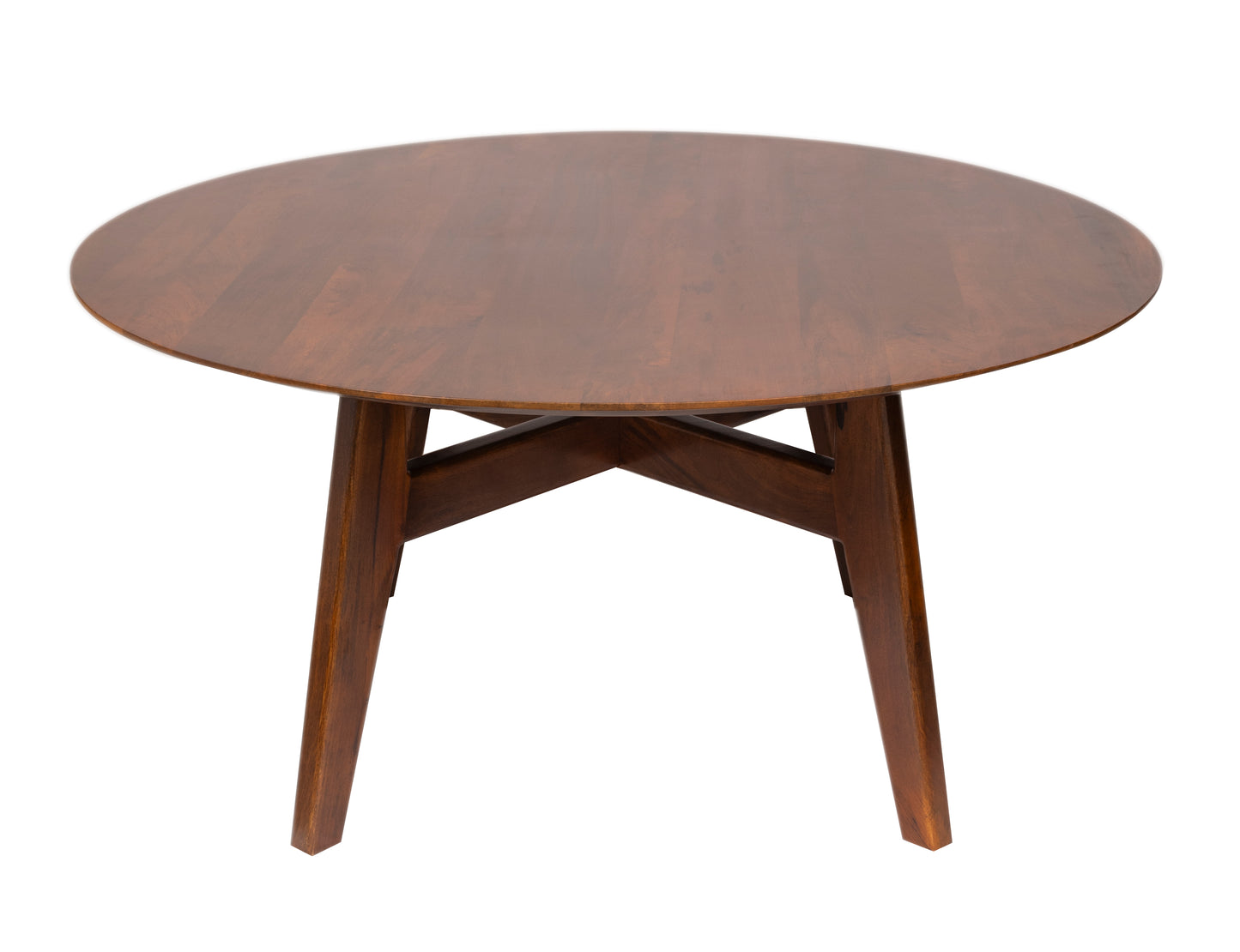 Arese Round Solid Mango Wood Dining Table – 150 cm