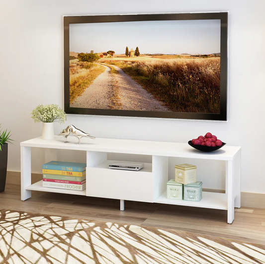 Fontana White TV Unit