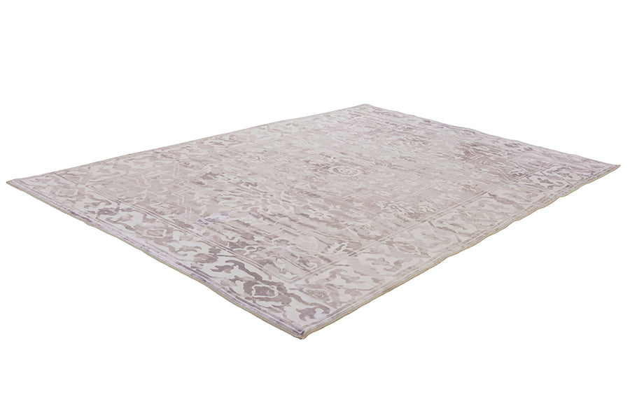 Shay Beige Traditional Distressed Machine Washable Rug