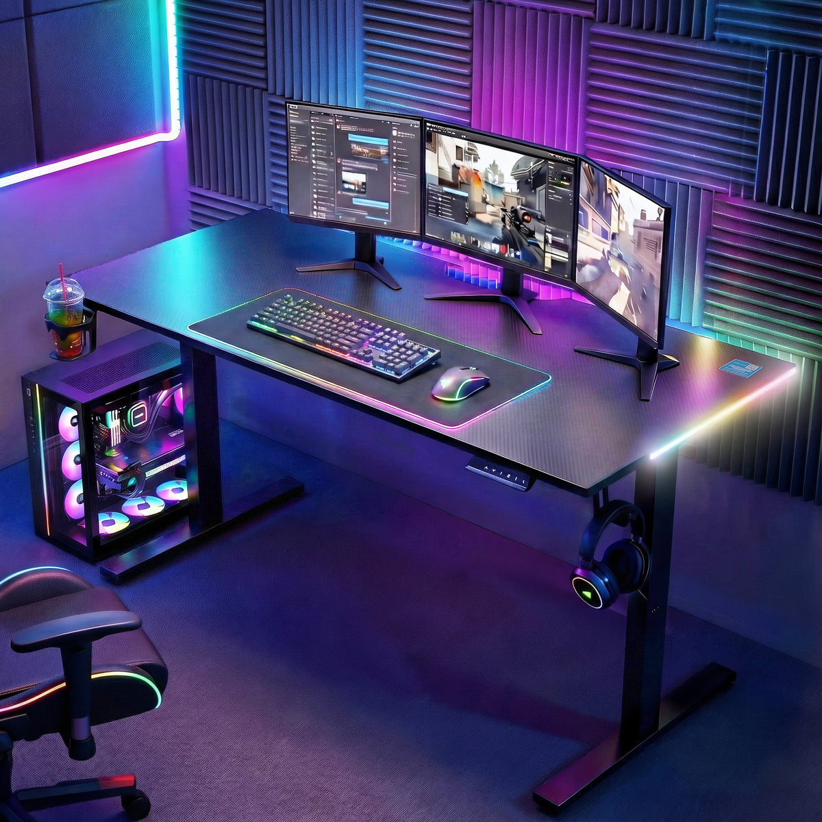 Artiss Electric Standing Desk Height Adjustable Gaming Desk Home Office 140cm