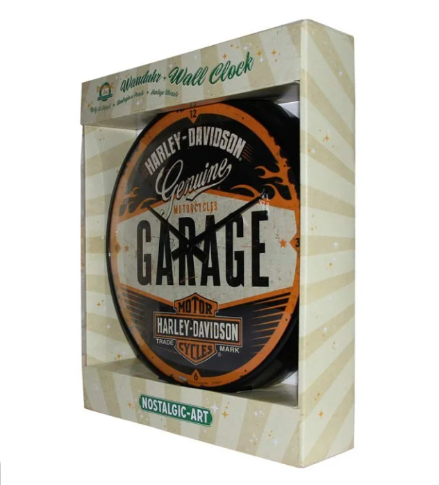 Nostalgic-Art Wall Clock Harley-Davidson - Garage 30cm