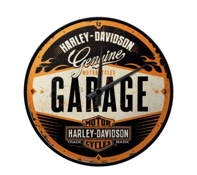 Nostalgic-Art Wall Clock Harley-Davidson - Garage 30cm