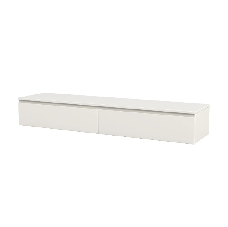 Madison Floating White TV Unit with Storage