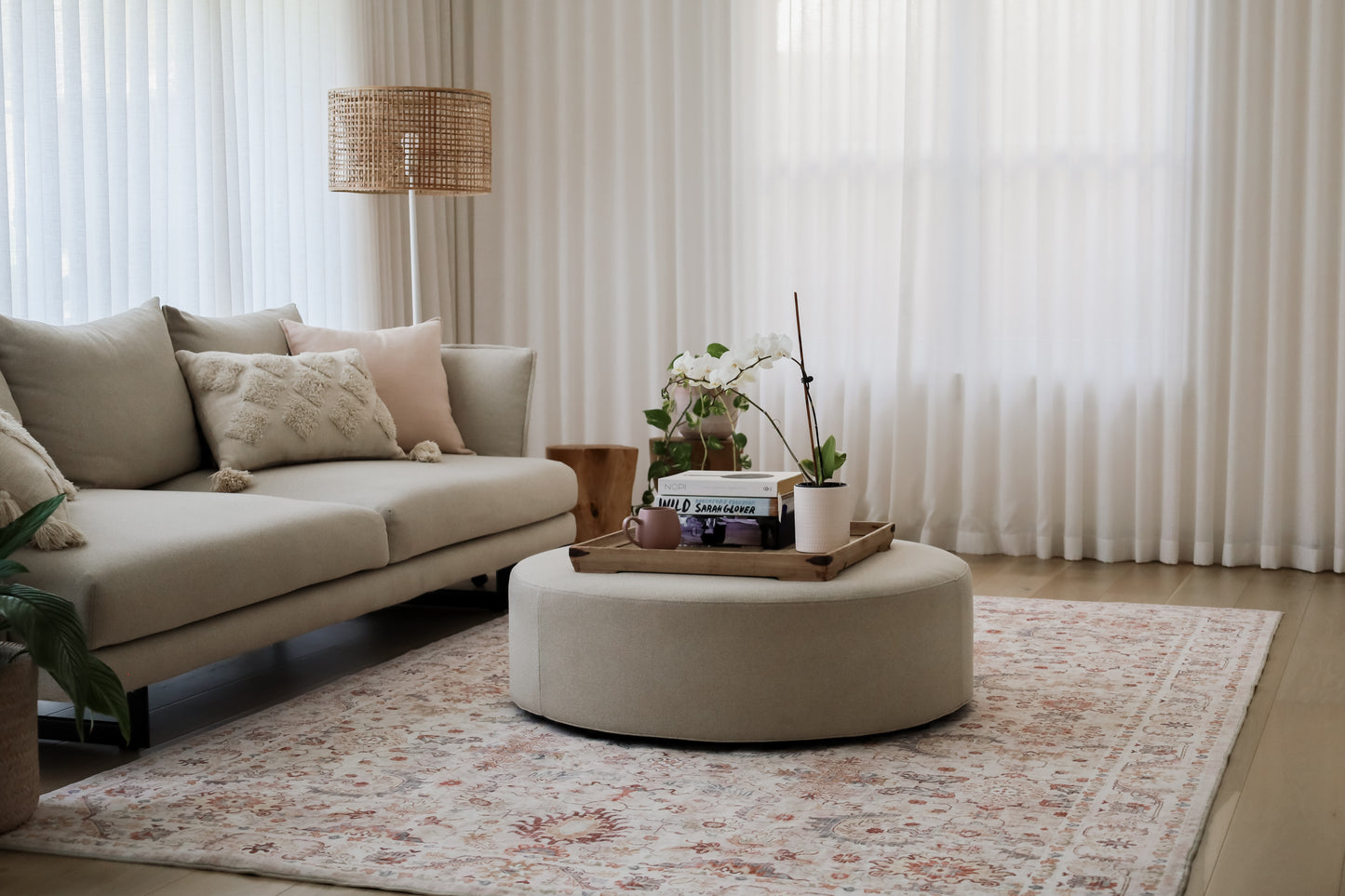 Osaka Multicolour Machine Washable Large Rug