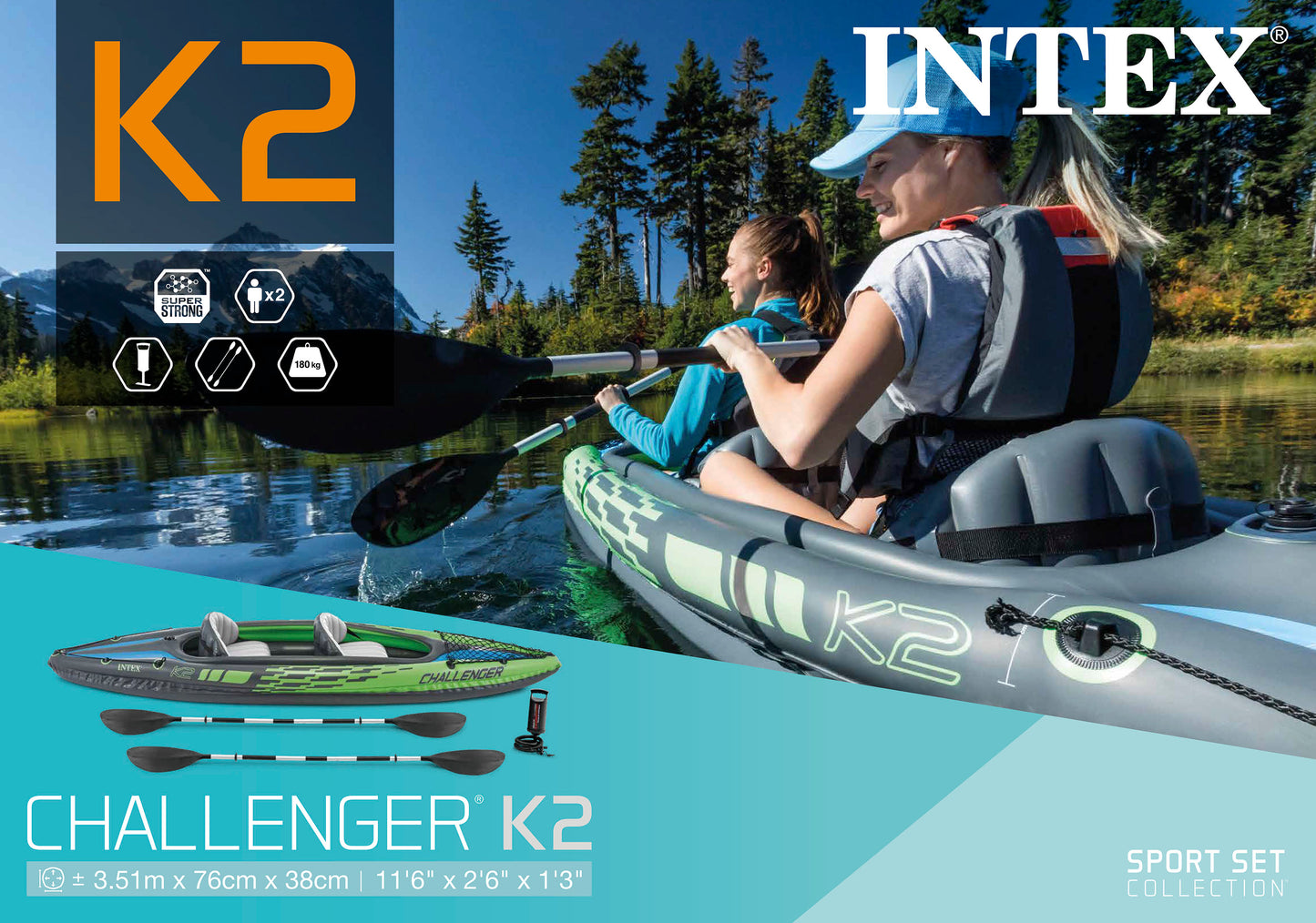 Intex Challenger K2 Kayak 68306