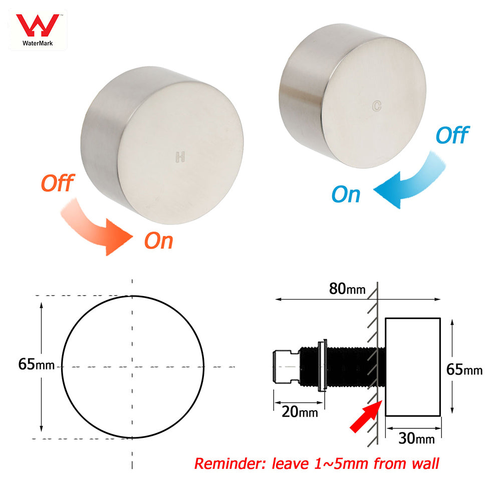 WELS Brushed Nickel Dual Shower Set Sliding Rail Arm 12" Round Head Metal Handheld Twin Taps Valve