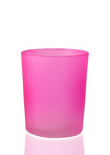 10 Pack Pink Frosted Glass Votive Tealight Candle Holders House Party Centerpiece Xmas Wedding Decor Glass Candlestick Party Decorations Bridal Valentines Event