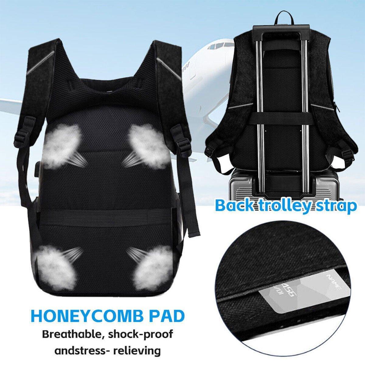 Men Business Bag Laptop Multi Functional Computer Bag Large Capacity Backpack