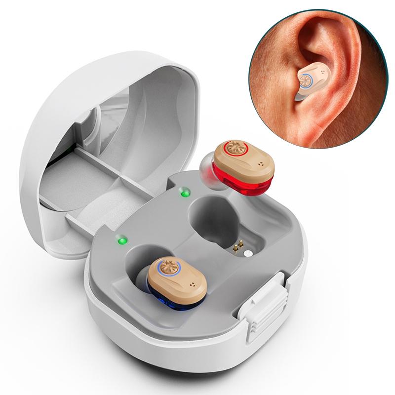 Wireless Tws Hearing Aid Amplifier Red / Blue
