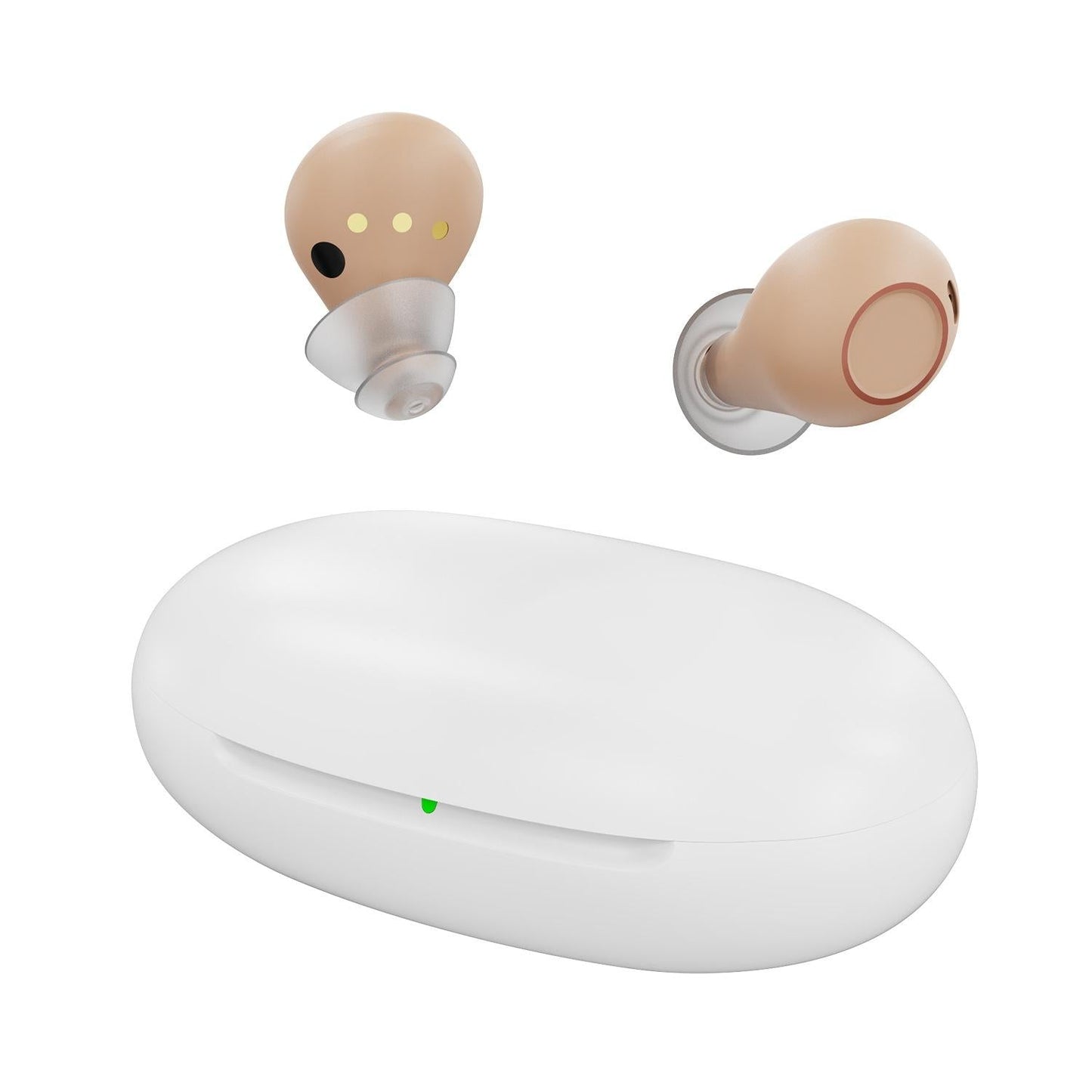Digital In Ear Tws Hearing Aid Rechargeable & Invisible - Black