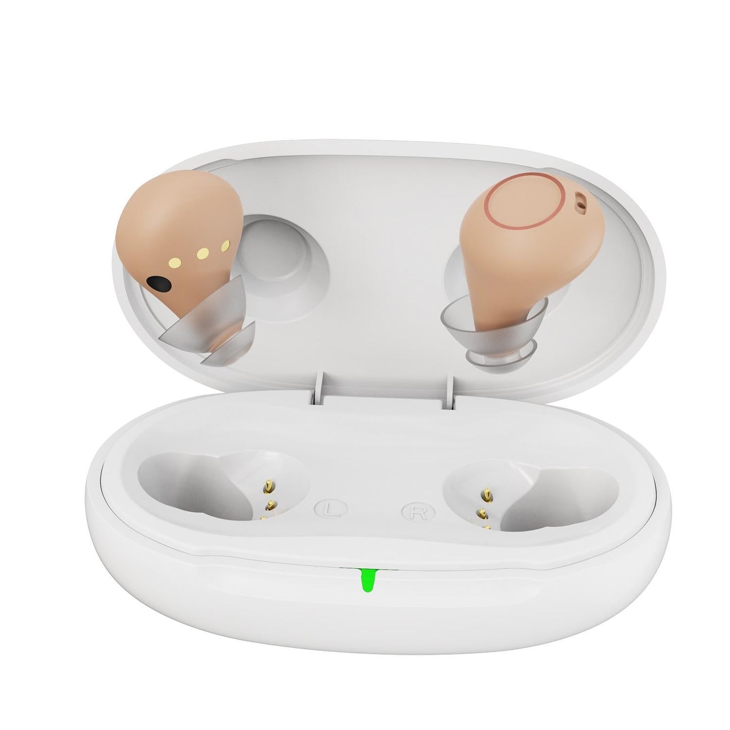 Digital In Ear Tws Hearing Aid Rechargeable & Invisible - Black