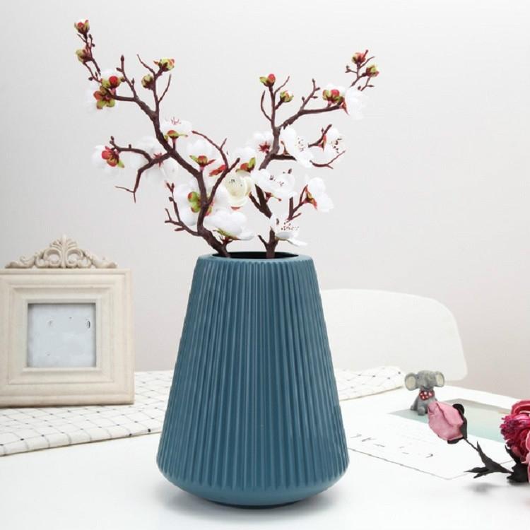 Decorative Wet and Dry Flower Vases for Creative Home Furnishings - Milk White