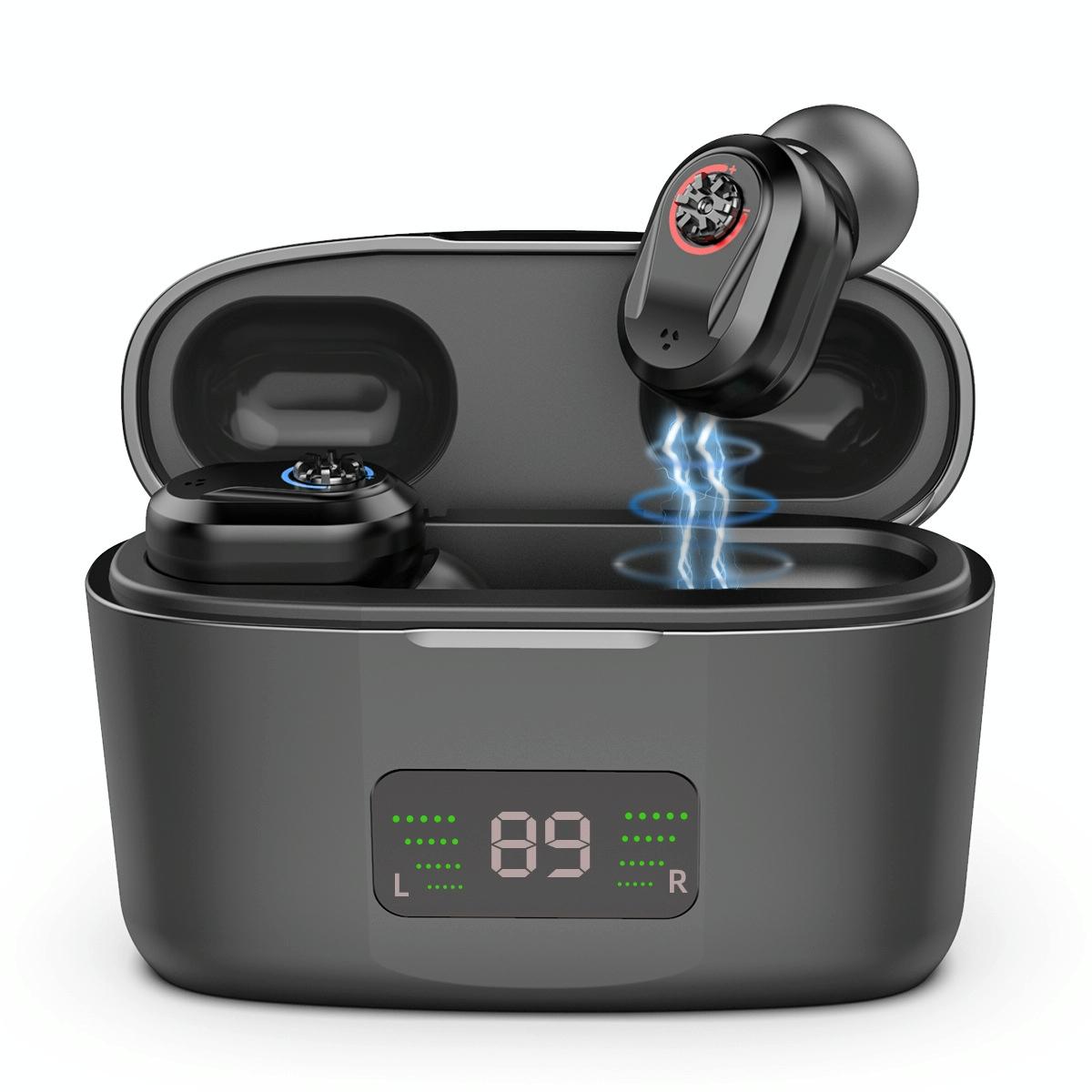 Digital Display In Ear Hearing Aid Earphone - Complexion