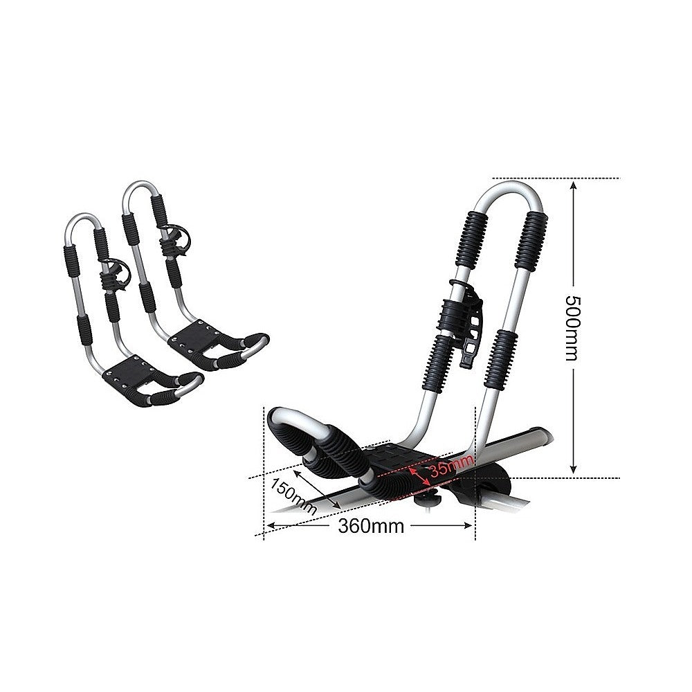 Roof Mount Car J-Bar Kayak Canoe Rack