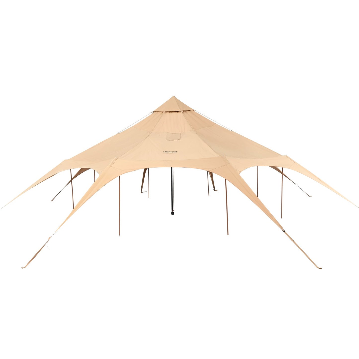 VEVOR Canvas Tent 4 Seasons 5 m/16.4 ft Bell Tent for Camping with Stove Jack