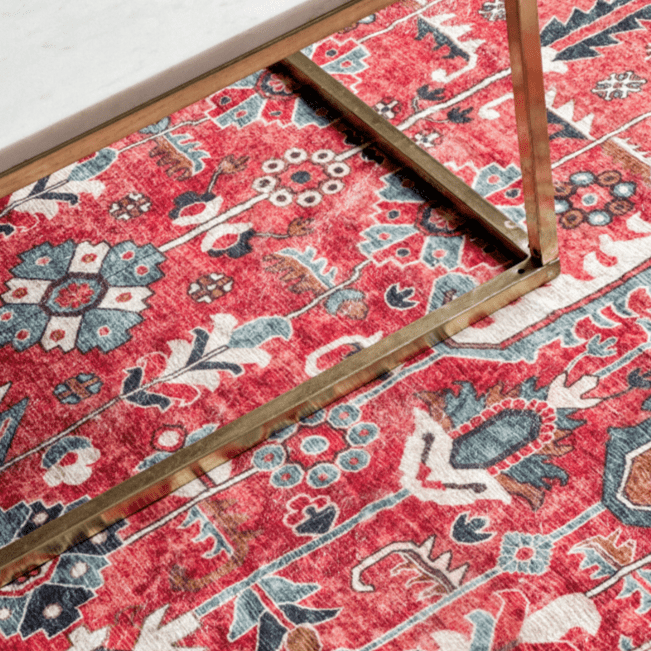 Manila Traditional Machine Washable Rug