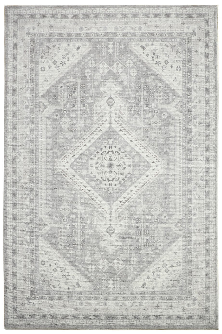 Lagos Grey Machine Washable Rug