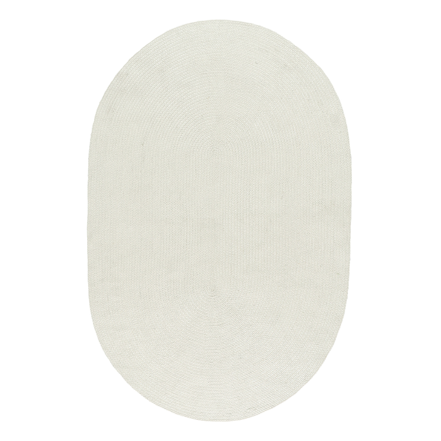 Tula Cream Oval Indoor Outdoor Rug