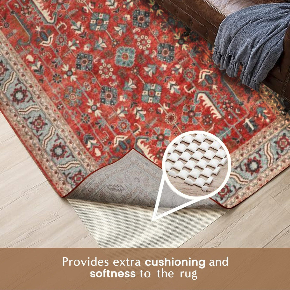 Ivory Non Slip Rug Underlay