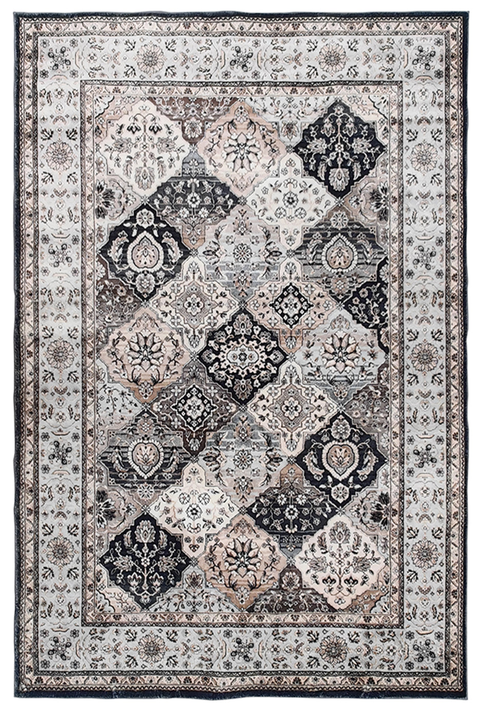Shilloi Multicolour Washable Carpet Rug