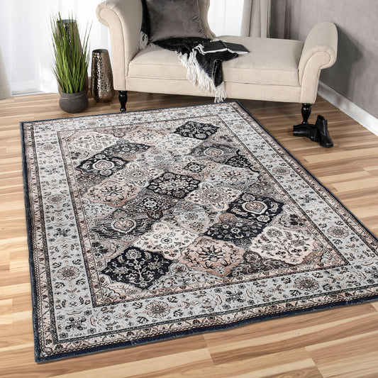 Shilloi Multicolour Washable Carpet Rug