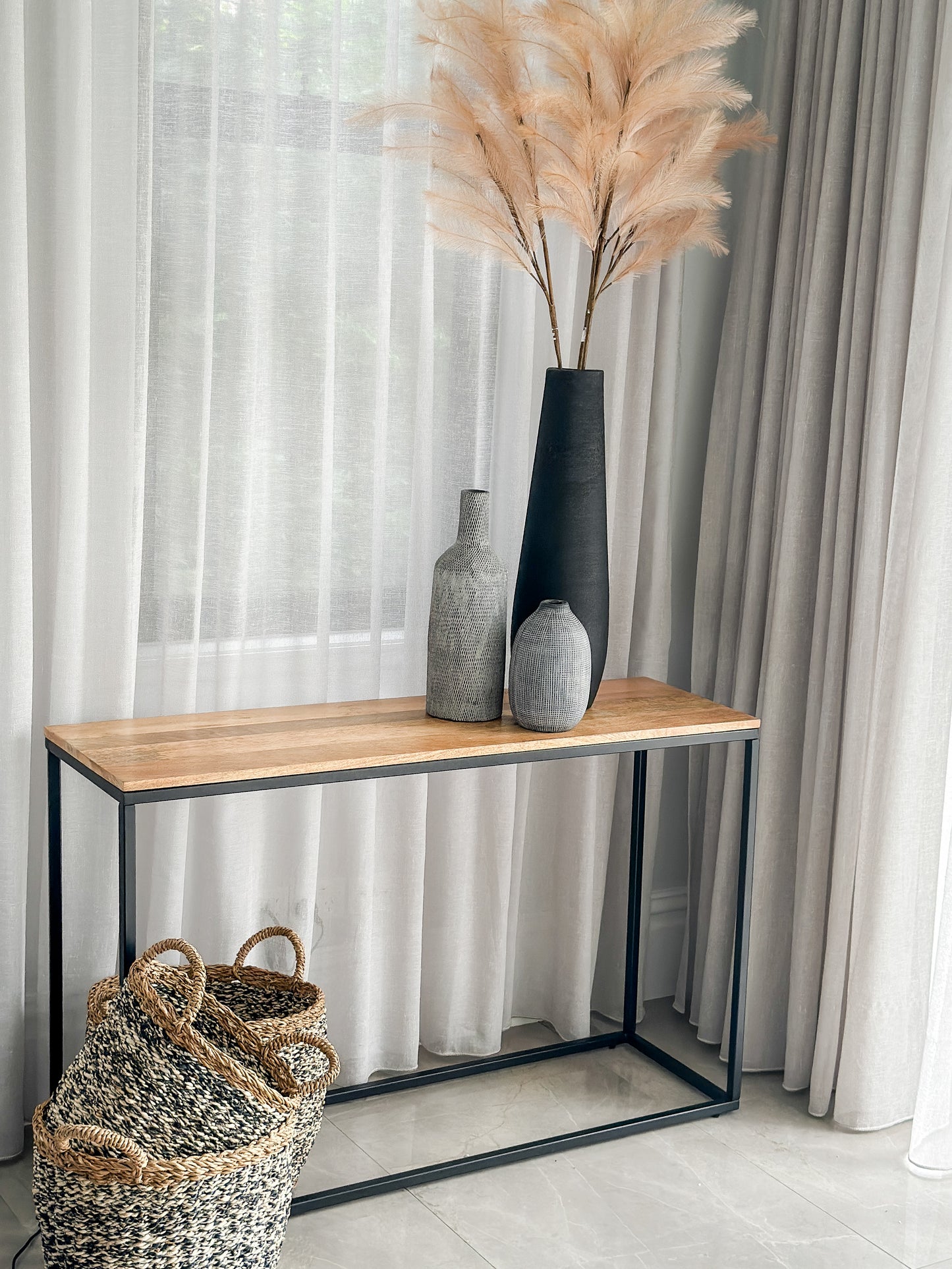 Agni Mango Wood Console Table
