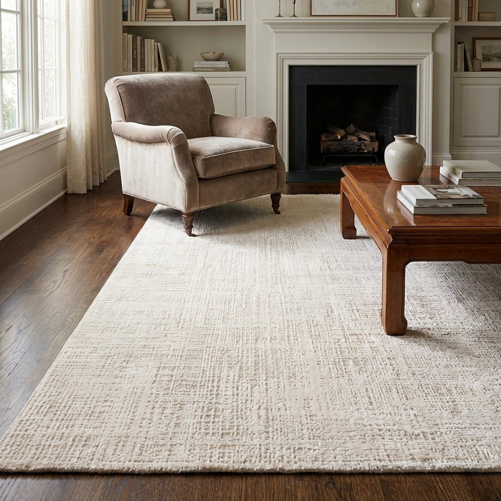 Amadeus Beige Modern Distressed Rug
