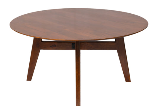 Arese Round Solid Mango Wood Dining Table – 150 cm