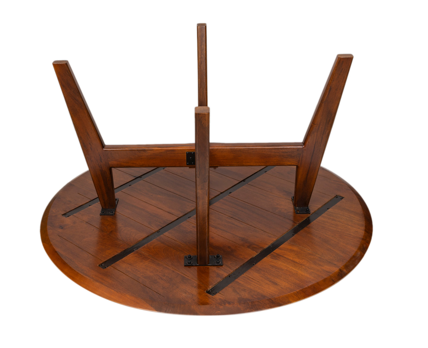 Arese Round Solid Mango Wood Dining Table – 150 cm