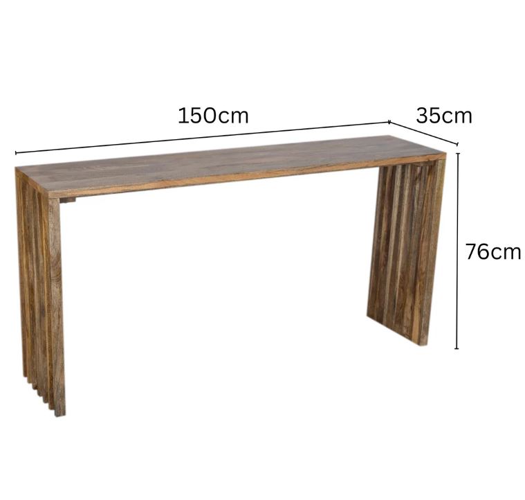Brera Mango Wood Console Table - 150cm