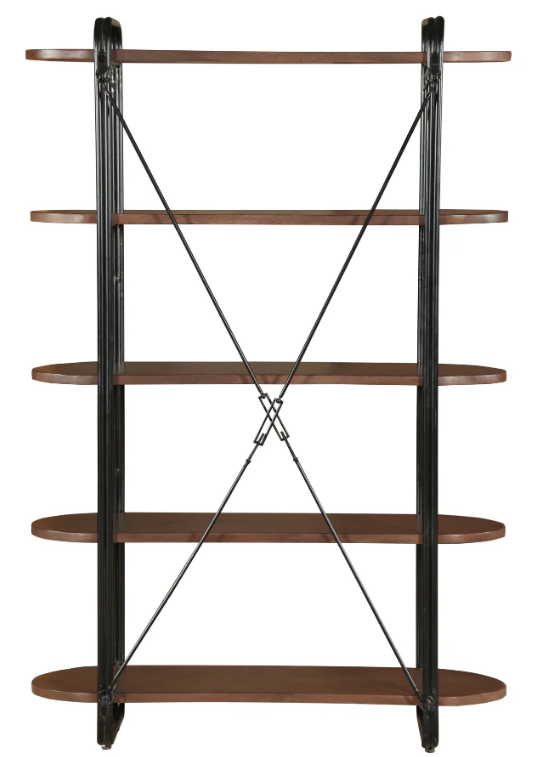 Chitra Mango Wood 5 Tier Bookshelf