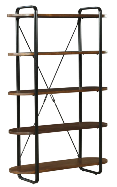 Chitra Mango Wood 5 Tier Bookshelf