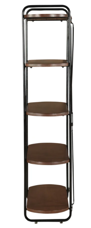 Chitra Mango Wood 5 Tier Bookshelf