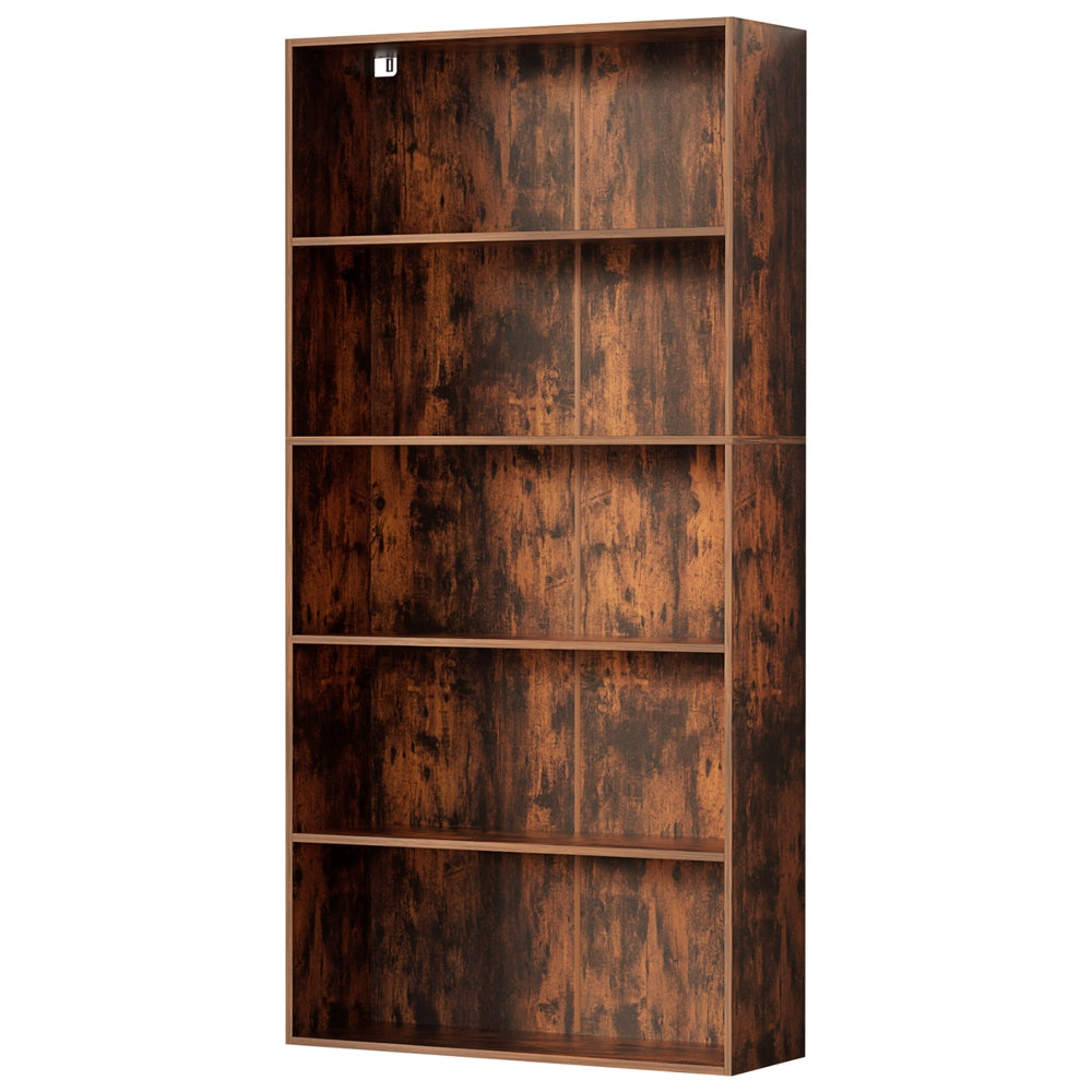 Artiss Bookshelf 5 Tiers Walnut