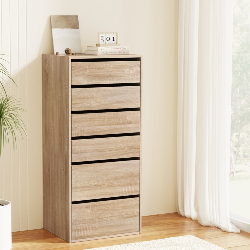Artiss 6 Chest of Drawers Dresser Tallboy Pine