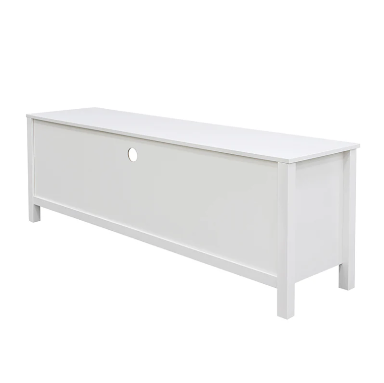 Floriana White TV Unit with 3 Drawers