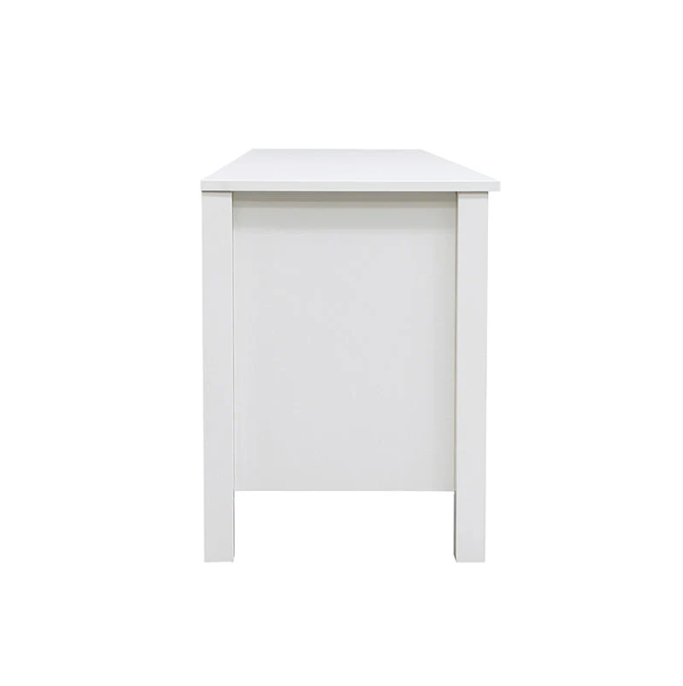 Floriana White TV Unit with 3 Drawers