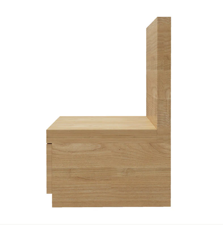 Fuji Natural Bedside Table with 1 Drawer