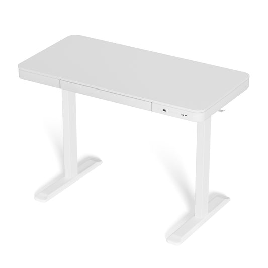 Artiss Standing Desk Motorised Electric Desks Drawer 120CM White