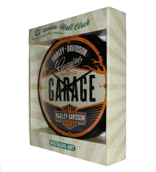 Nostalgic-Art Wall Clock Harley-Davidson - Garage 30cm