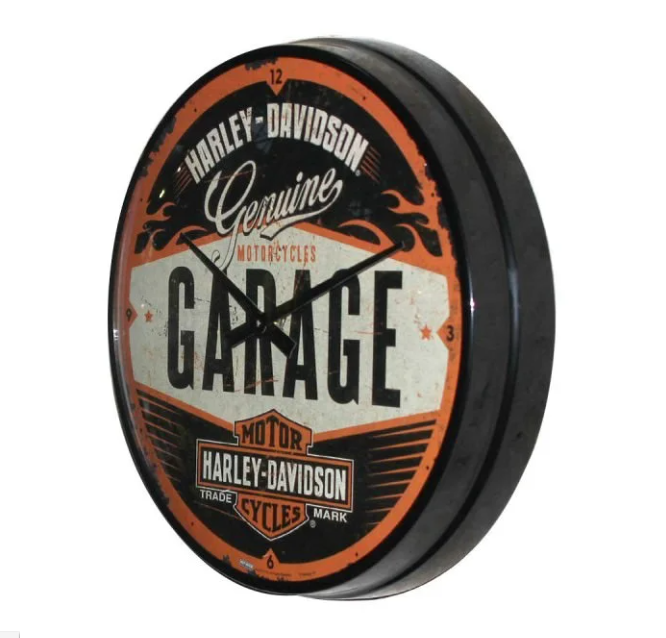 Nostalgic-Art Wall Clock Harley-Davidson - Garage 30cm