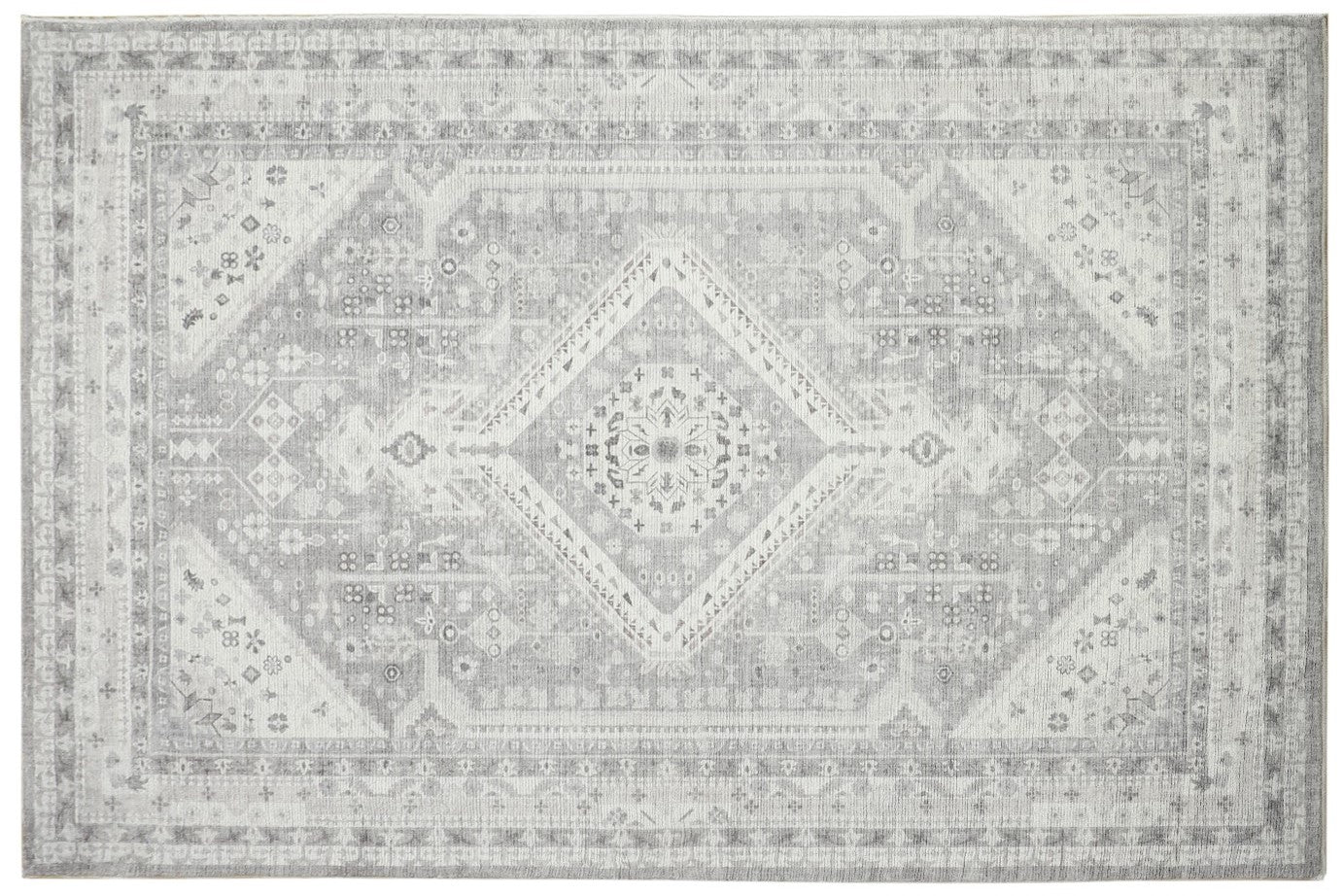 Lagos Grey Machine Washable Rug