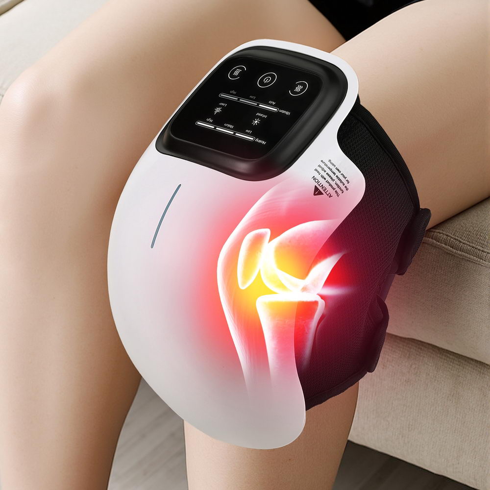 Livemor Knee Massager Vibration Infrared Heating Therapy Machine Elbow ...