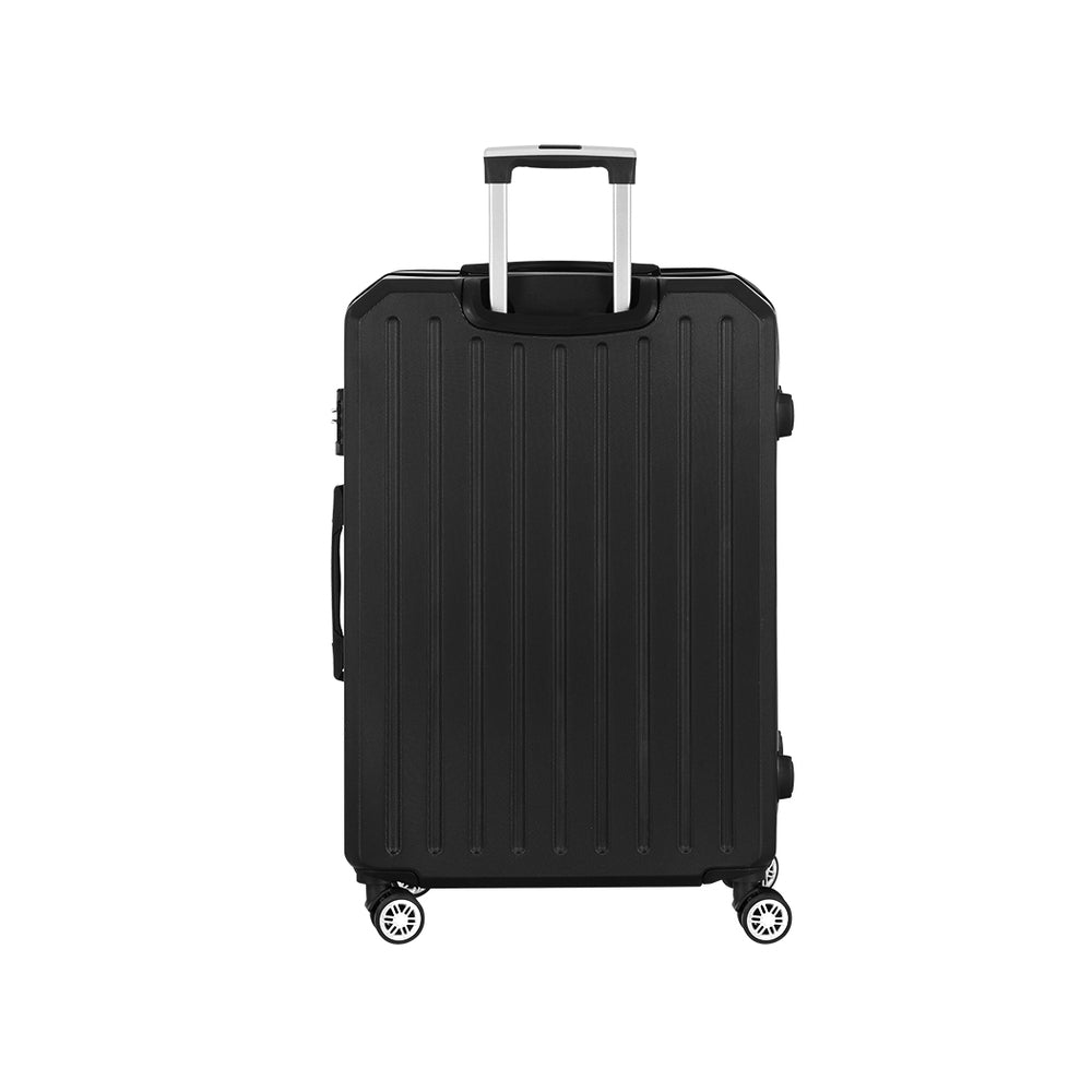 Wanderlite 28-inch Luggage Set with TSA Lock�ABS Hard Shell Travel Suitcase Organiser Luggage Case Black