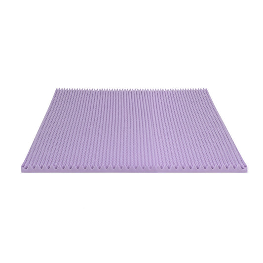 Giselle 5cm Memory Foam Mattress Topper Lavender Infused Egg Crate Pad Mat Double