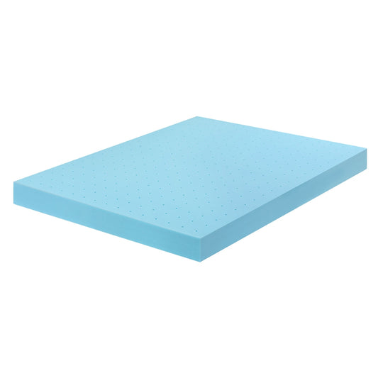 Giselle 12cm Memory Foam Mattress Topper Ventilated Cool Gel Bamboo Cover Queen