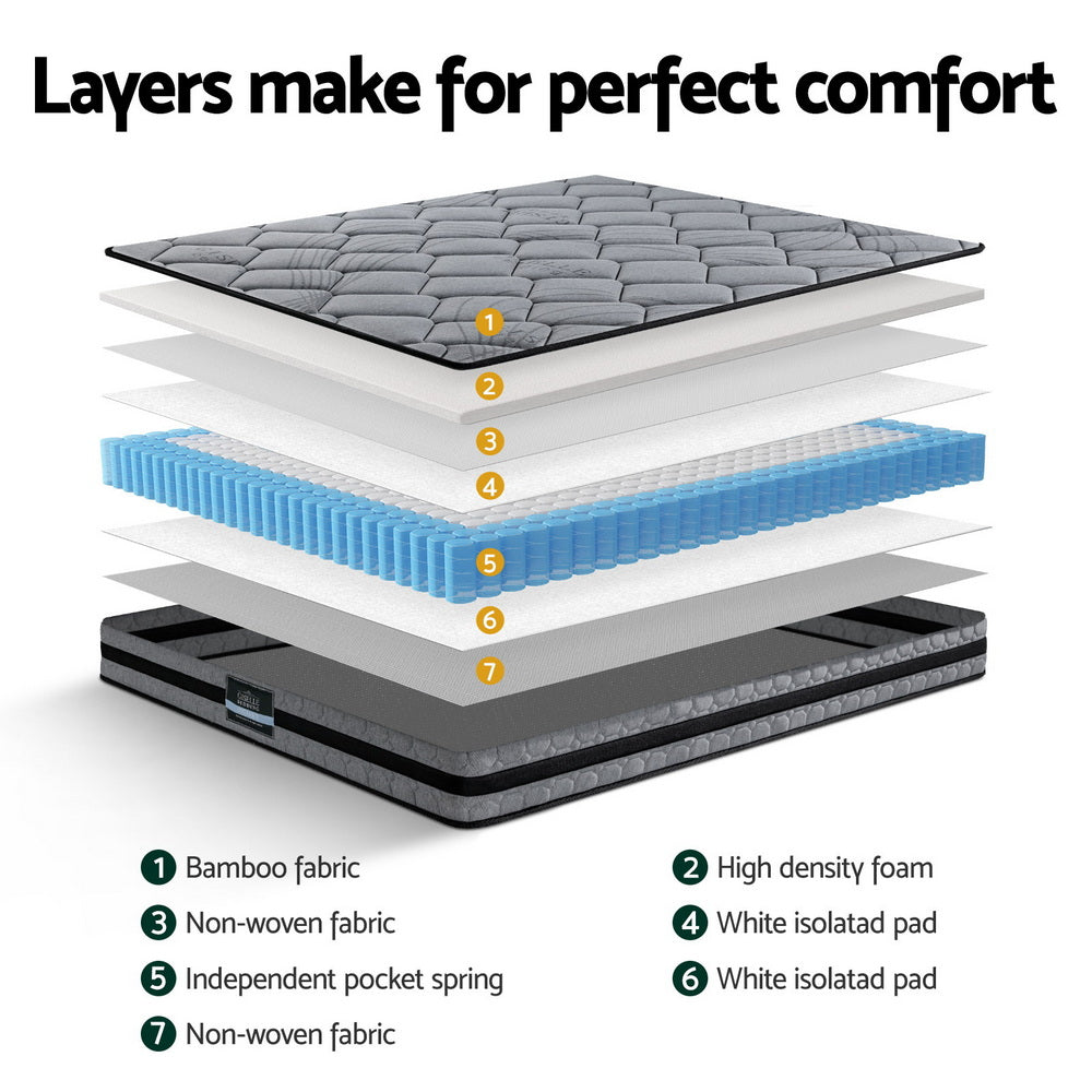 Giselle Bedding 22cm Mattress Medium Firm Queen