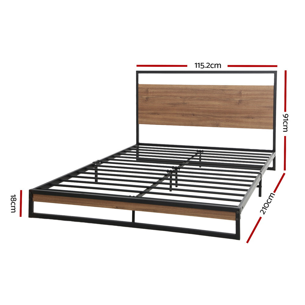 Artiss Bed Frame Metal Bed Frame DANE - King Single