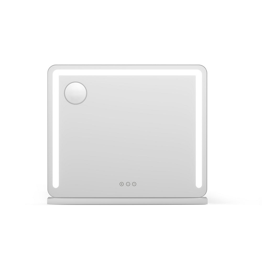 Embellir Makeup Mirror 60x50cm Hollywood Vanity with LED Light Tabletop White